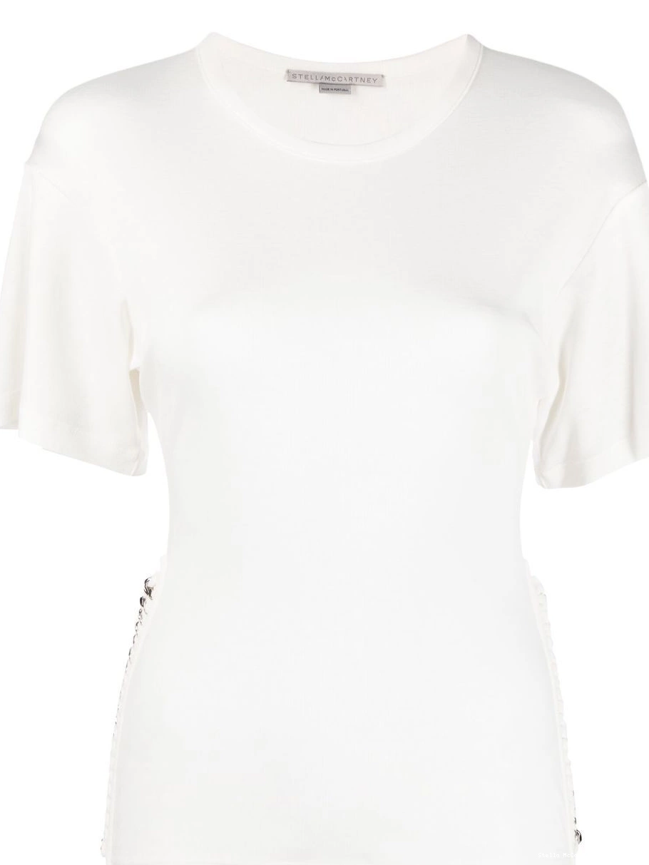 Affordable detail McCartney short-sleeve Women Stella T-shirt chain-link 0803